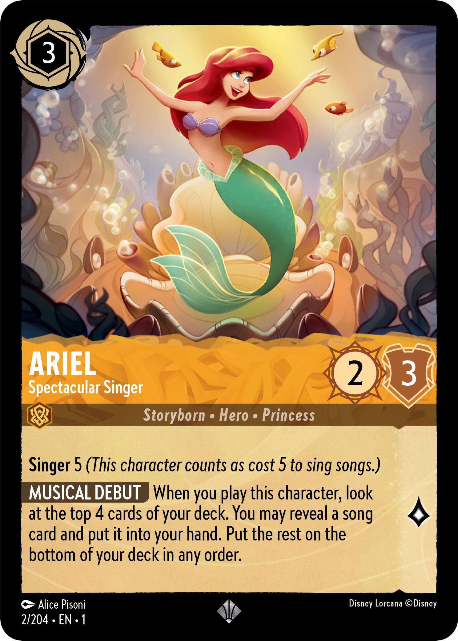 Image of Ariel - Spectactular Singer (2/204) [The First Chapter]