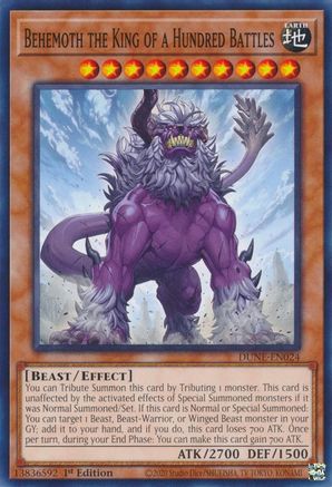Image of Behemoth the King of a Hundred Battles [DUNE-EN024] Common
