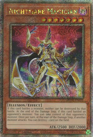 Image of Nightmare Magician [DUNE-EN025] Quarter Century Secret Rare