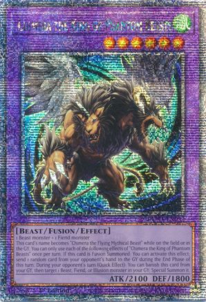Image of Chimera the King of Phantom Beasts [DUNE-EN033] Quarter Century Secret Rare