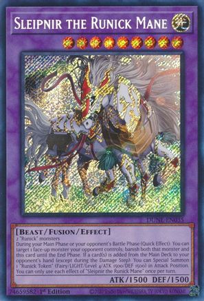 Image of Sleipnir the Runick Mane [DUNE-EN035] Secret Rare