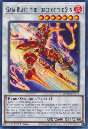 Image of Gaia Blaze, the Force of the Sun [DUNE-EN042] Common
