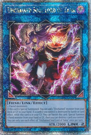 Image of Unchained Soul Lord of Yama [DUNE-EN049] Quarter Century Secret Rare