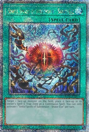 Image of Sinful Spoils of Subversion - Snake-Eye [DUNE-EN060] Quarter Century Secret Rare