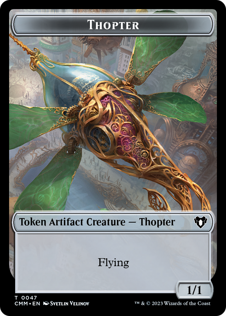 Image of Thopter Token [Commander Masters Tokens]
