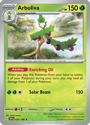 Image of Arboliva (023/198) (Line Holo) [Scarlet & Violet: Base Set]