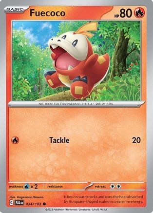 Image of Fuecoco (034/193) (Theme Deck Exclusive) [Scarlet & Violet: Paldea Evolved]