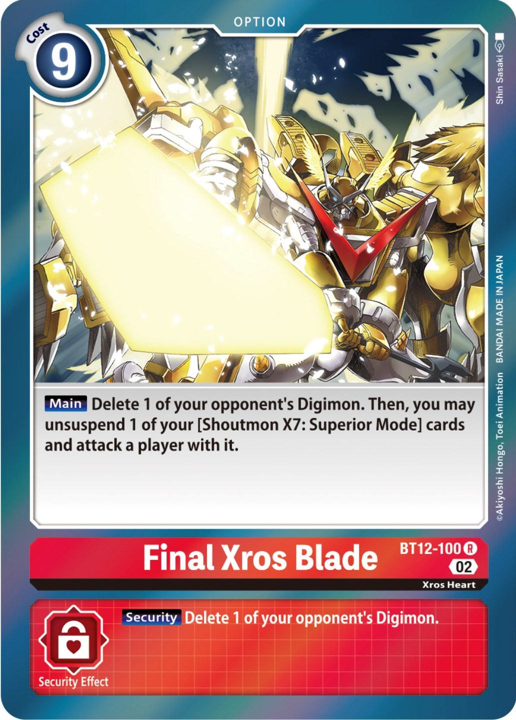 Image of Final Xros Blade [BT12-100] [Across Time]