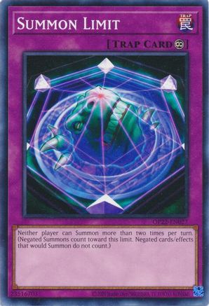 Image of Summon Limit [OP22-EN027] Common