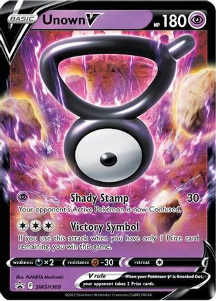 Image of Unown V (SWSH300) [Sword & Shield: Black Star Promos]
