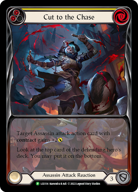 Image of Cut to the Chase (Yellow) [LGS114] (Promo)  Rainbow Foil
