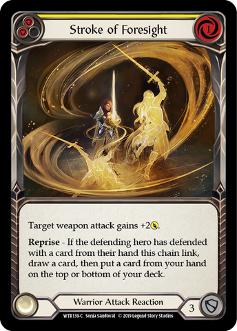 Stroke of Foresight (Yellow) [WTR139-C] (Welcome to Rathe)  Alpha Print Rainbow Foil