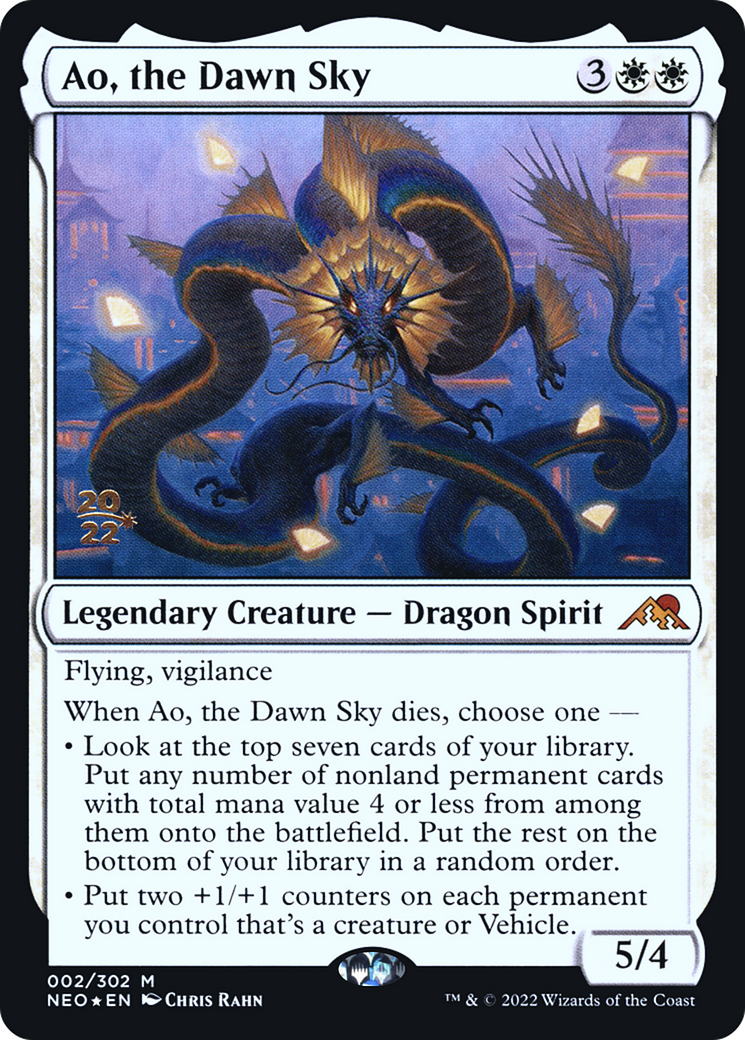Image of Ao, the Dawn Sky [Kamigawa: Neon Dynasty Prerelease Promos]
