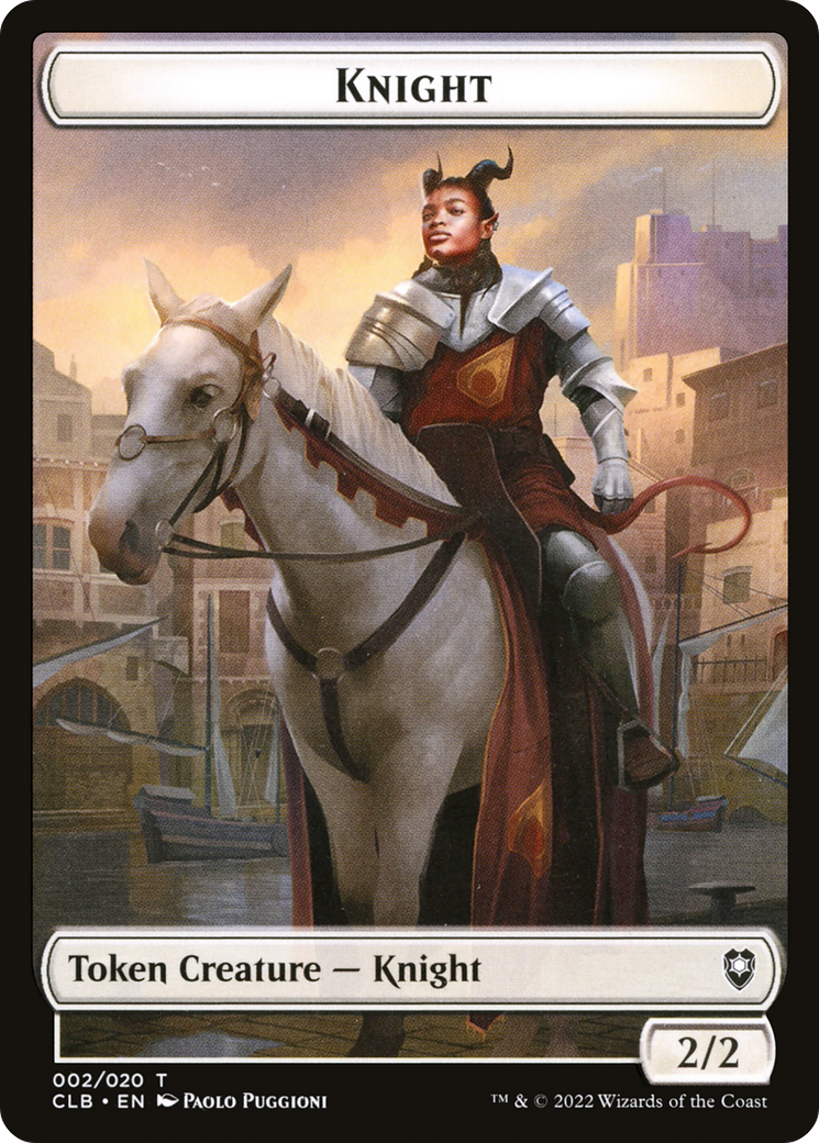 Image of Knight Token [Commander Legends: Battle for Baldur's Gate Tokens]