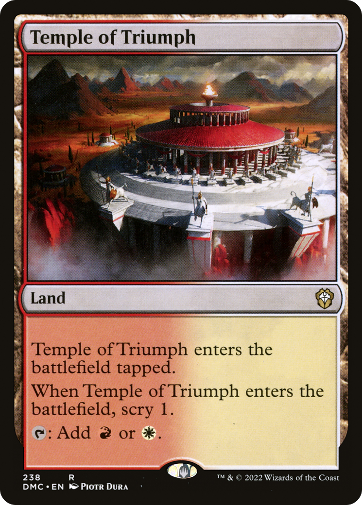 Image of Temple of Triumph [Dominaria United Commander]