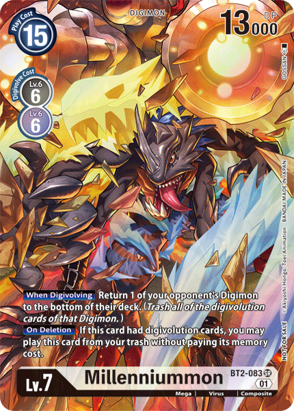 Image of Millenniummon [BT2-083] (1-Year Anniversary Box Topper) [Promotional Cards]