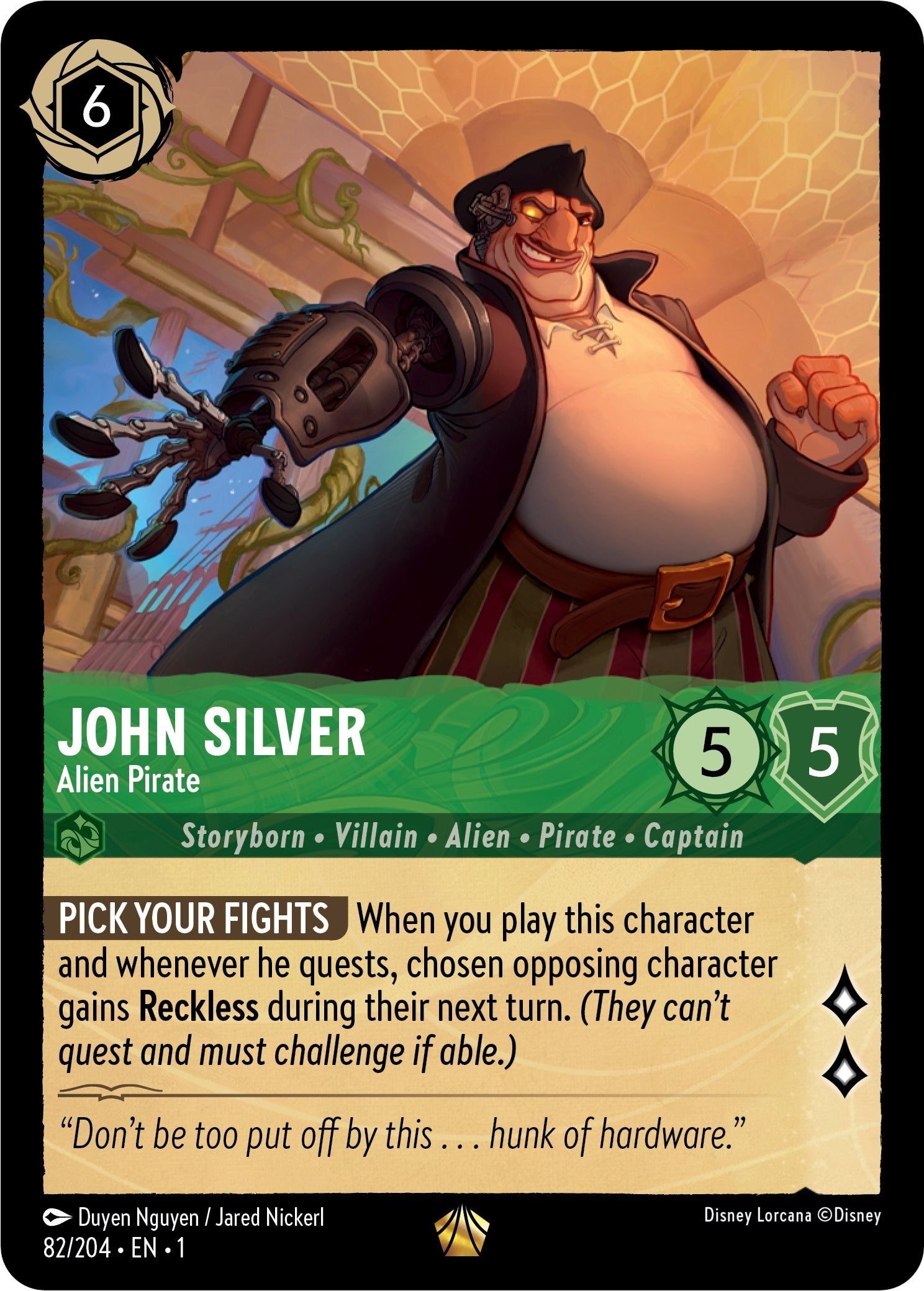 Image of John Silver - Alien Pirate (82/204) [The First Chapter]