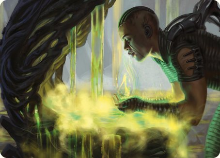 Image of Necrogen Communion Art Card [Phyrexia: All Will Be One Art Series]