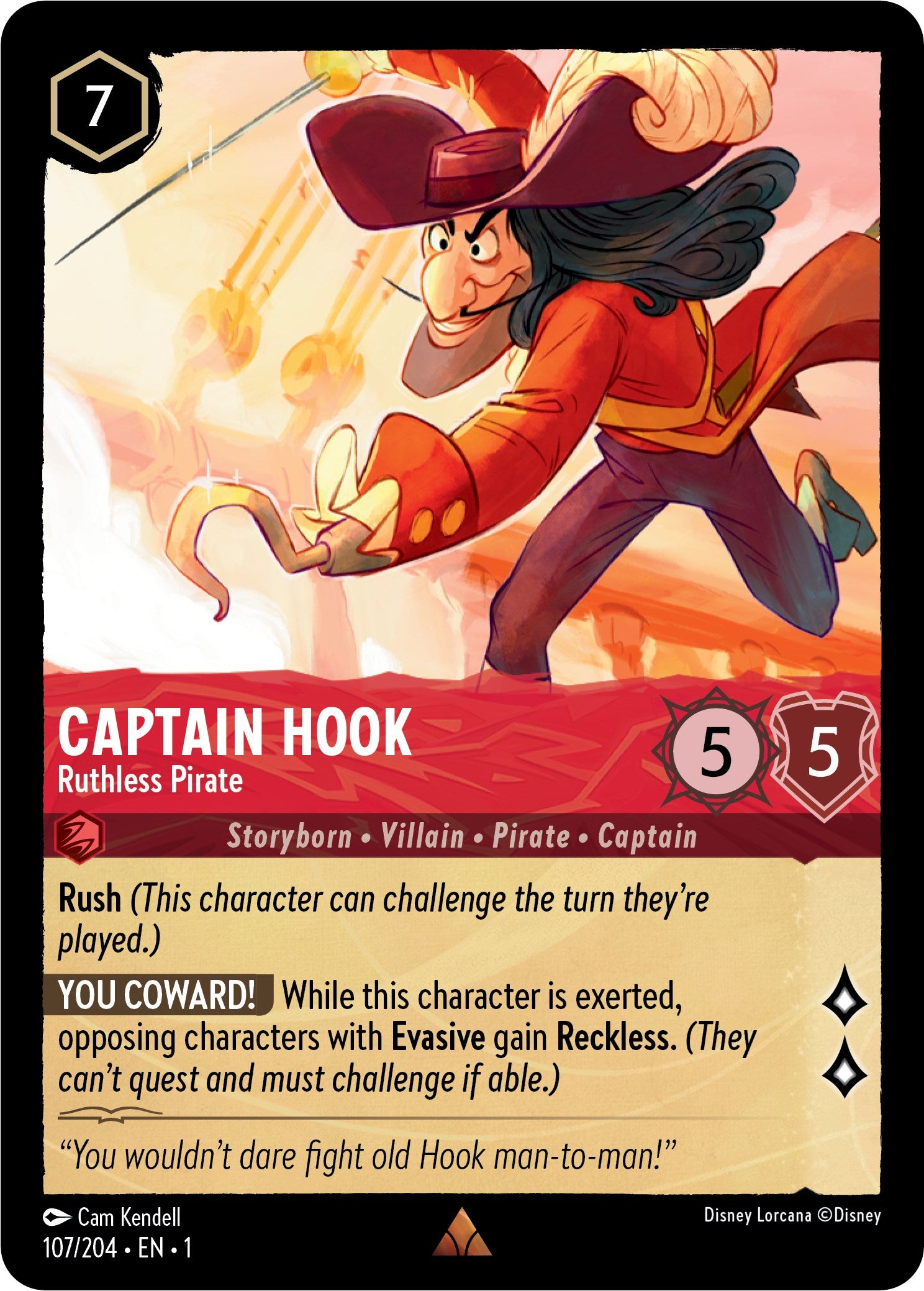 Image of Captain Hook - Ruthless Pirate (107/204) [The First Chapter]