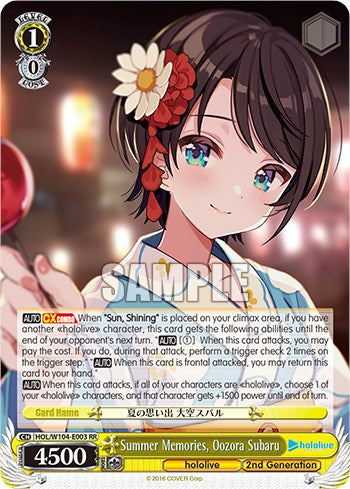 Image of Summer Memories, Oozora Subaru [hololive production Vol. 2]