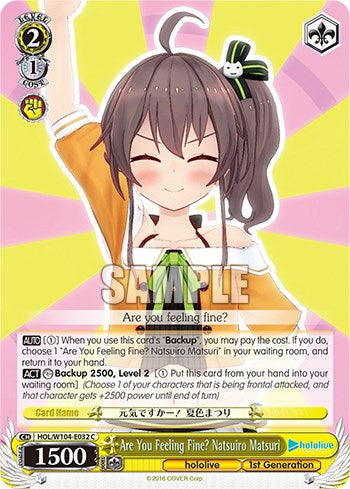 Image of Are You Feeling Fine? Natsuiro Matsuri [hololive production Vol. 2]