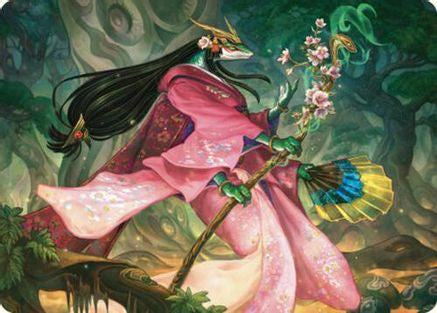 Image of Sakiko, Mother of Summer Art Card (ASCMM-024) - Art Series: Commander Masters