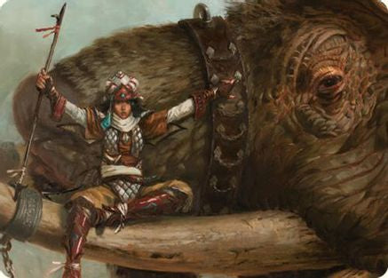 Image of Tuskguard Captain Art Card (ASCMM-016) - Art Series: Commander Masters