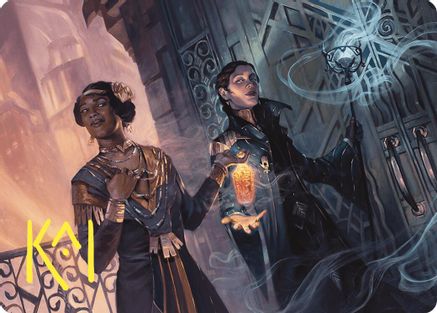 Image of Bribery Art Card (Gold-Stamped Signature) (ASCMM-006) - Art Series: Commander Masters
