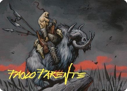 Image of Godo, Bandit Warlord Art Card (Gold-Stamped Signature) (ASCMM-022) - Art Series: Commander Masters