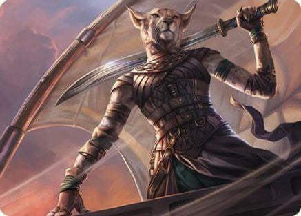 Image of Mirri, Weatherlight Duelist Art Card (ASCMM-028) - Art Series: Commander Masters
