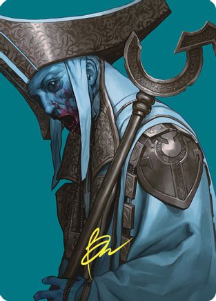 Image of Mikaeus, the Unhallowed Art Card (Gold-Stamped Signature) (ASCMM-054) - Art Series: Commander Masters