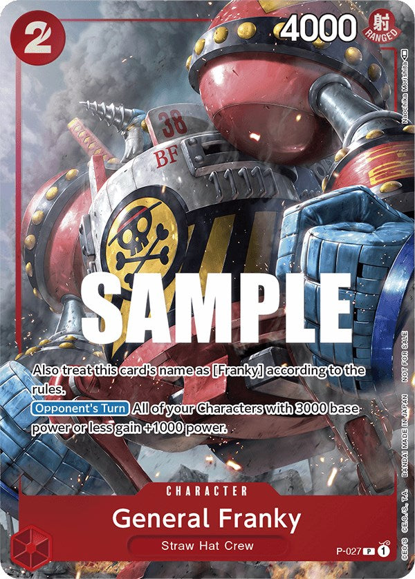 Image of General Franky (Event Pack Vol. 2) [One Piece Promotion Cards]