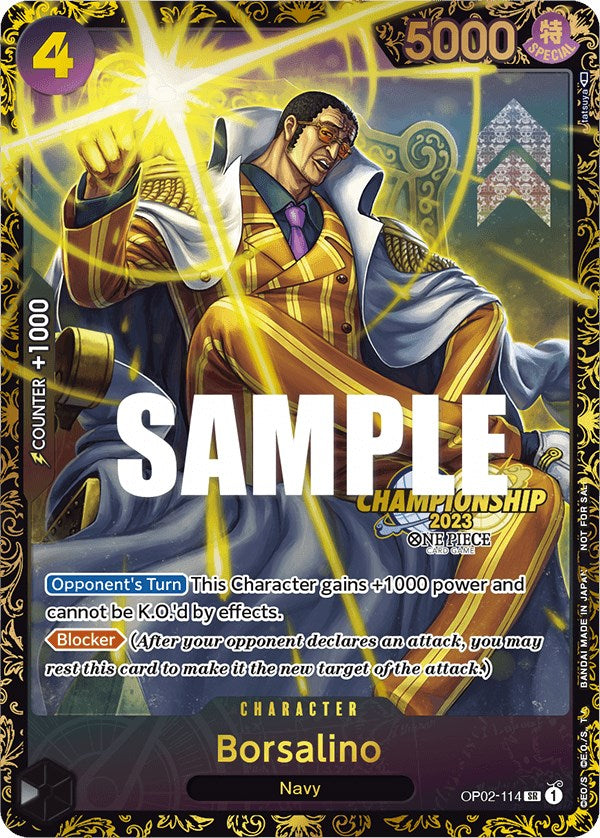 Image of Borsalino (Championship 2023) [One Piece Promotion Cards]