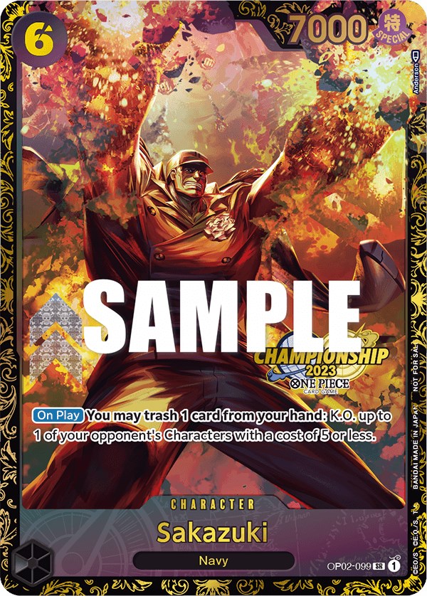 Image of Sakazuki (Championship 2023) [One Piece Promotion Cards]