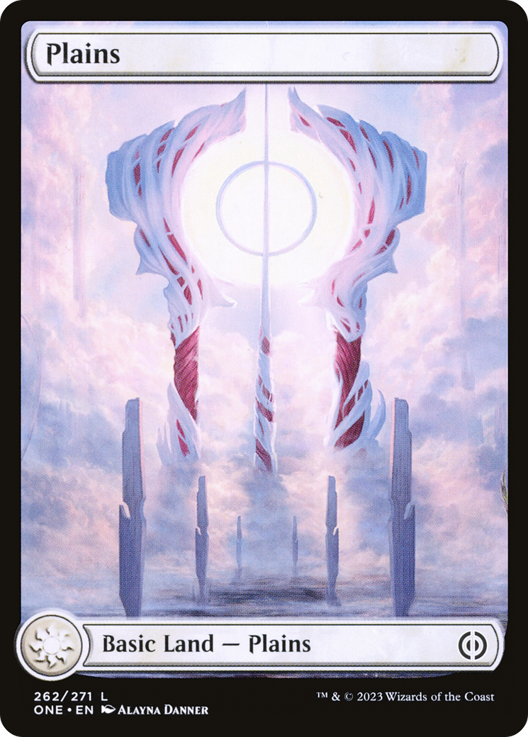Image of Plains (262) (Full-Art) [Phyrexia: All Will Be One]