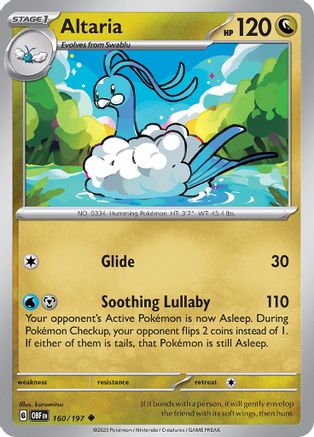 Image of Altaria (160/197) [Scarlet & Violet: Obsidian Flames]