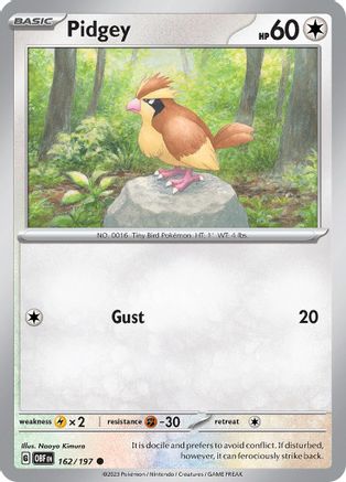 Image of Pidgey (162/197) [Scarlet & Violet: Obsidian Flames]