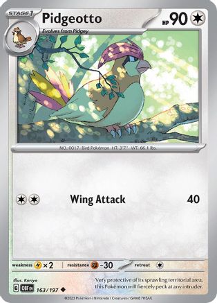 Image of Pidgeotto (163/197) [Scarlet & Violet: Obsidian Flames]
