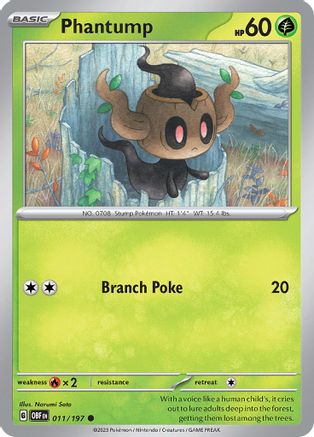 Image of Phantump (011/197) [Scarlet & Violet: Obsidian Flames]