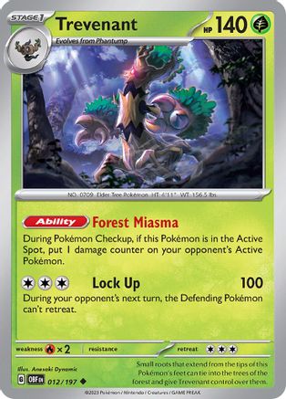 Image of Trevenant (012/197) [Scarlet & Violet: Obsidian Flames]