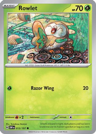Image of Rowlet (013/197) [Scarlet & Violet: Obsidian Flames]