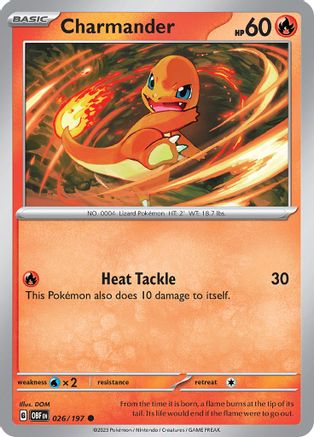 Image of Charmander (026/197) [Scarlet & Violet: Obsidian Flames]