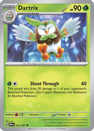 Image of Dartrix (014/197) [Scarlet & Violet: Obsidian Flames]