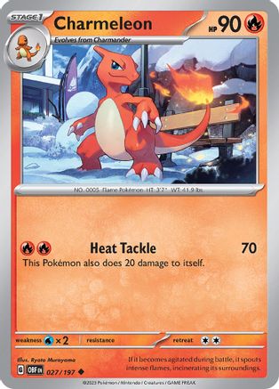 Image of Charmeleon (027/197) [Scarlet & Violet: Obsidian Flames]