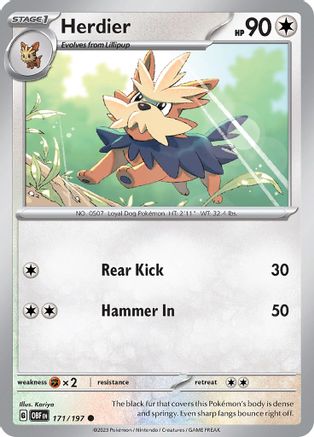 Image of Herdier (171/197) [Scarlet & Violet: Obsidian Flames]