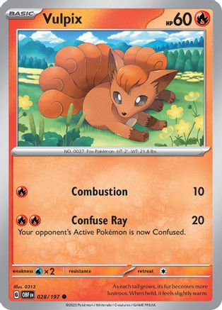 Image of Vulpix (028/197) [Scarlet & Violet: Obsidian Flames]