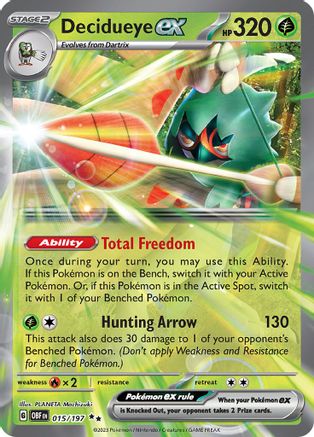 Image of Decidueye ex (015/197) [Scarlet & Violet: Obsidian Flames]