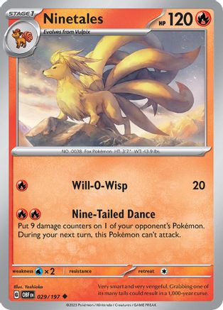 Image of Ninetales (029/197) [Scarlet & Violet: Obsidian Flames]
