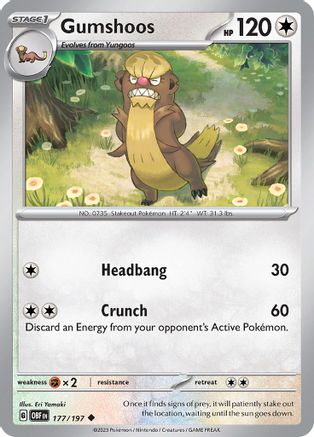 Image of Gumshoos (177/197) [Scarlet & Violet: Obsidian Flames]