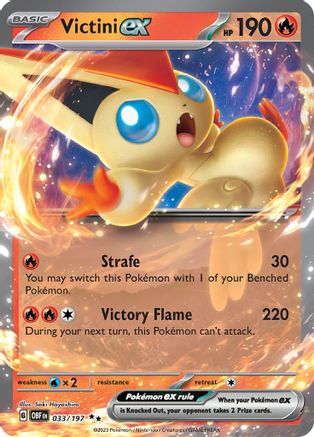 Image of Victini ex (033/197) [Scarlet & Violet: Obsidian Flames]